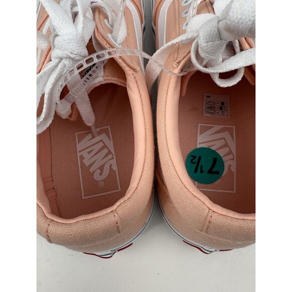 VANS Classic Canvas Women’s Size 7.5 Tropical Peach Shoes Skateboard Sneakers - Picture 7 of 10